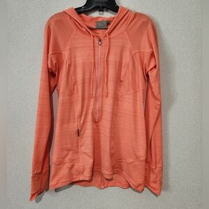 Athleta Pacifica Illume Quaterzip Hooded Pullover Womens Medium